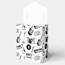 Muziekinstrumenten verjaardag bedankdoosjes