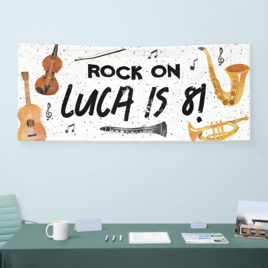 Muziekinstrumenten Verjaardagsfeest Decor Spandoek (Beurs)