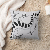 Muziekinstrumenten werpen kussen (Deken)