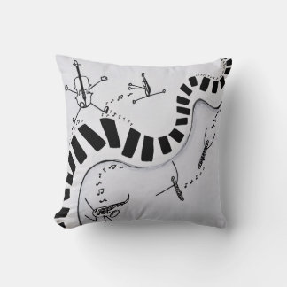 Muziekinstrumenten werpen kussen