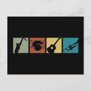 Muziekinstrumentencollage Briefkaart