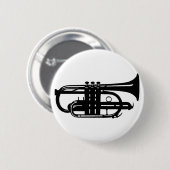 Muziekinstrumentencornet - Muzikanten Ronde Button 5,7 Cm (Voorkant /achterkant)