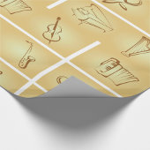 Muziekinstrumentenketch Cadeaupapier