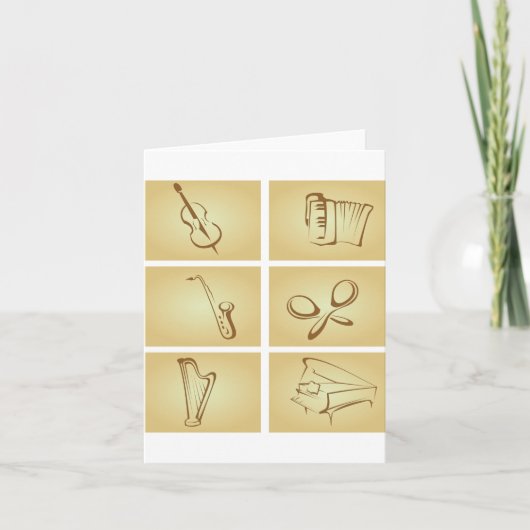 Muziekinstrumentenketch Kaart (Voorkant)