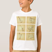 Muziekinstrumentenketch T-shirt (Voorkant)