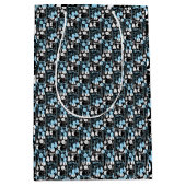 Muziekinstrumentenpatroon 01x4.b zwart medium cadeauzakje (Voorkant)