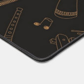 Muziekinstrumentenpatroon Bureaumat (Hoek)