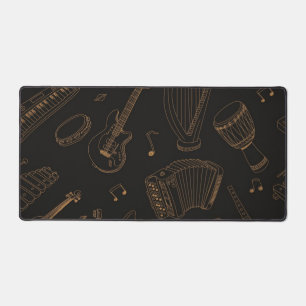 Muziekinstrumentenpatroon Bureaumat