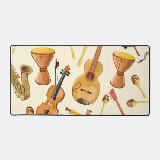 Muziekinstrumentenpatroon Bureaumat (Voorkant)