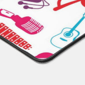 Muziekinstrumentenpatroon Bureaumat (Hoek)