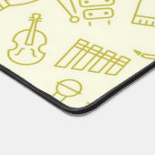 Muziekinstrumentenpatroon Bureaumat (Hoek)