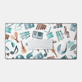 Muziekinstrumentenpatroon Bureaumat (Keyboard & Muis)
