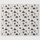 Muziekinstrumentenpatroon Cadeaupapier (Vlak)