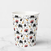 Muziekinstrumentenpatroon Papieren Bekers (Links)