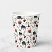 Muziekinstrumentenpatroon Papieren Bekers (Voorkant)