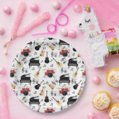 Muziekinstrumentenpatroon Papieren Bordje (Feest)