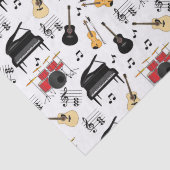 Muziekinstrumentenpatroon Tissuepapier (Detail)