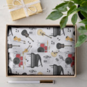 Muziekinstrumentenpatroon Tissuepapier (Geschenk)