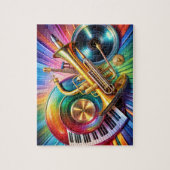 Muziekinstrumentenpuzzel Legpuzzel (Verticaal)