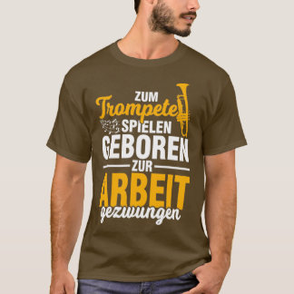 Muziekinstrumentenwerk voor trompettrompettrompett t-shirt