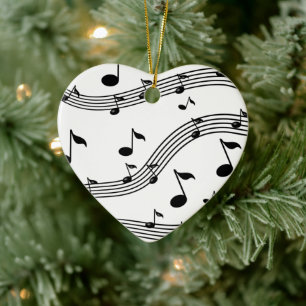 Muziekinstrumentgeluiden gevlekt keramisch ornament