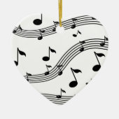 Muziekinstrumentgeluiden gevlekt keramisch ornament (Voorkant)