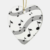 Muziekinstrumentgeluiden gevlekt keramisch ornament (Links)