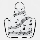 Muziekinstrumentgeluiden gevlekt schort (Voorkant)