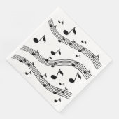 Muziekinstrumentgeluiden gevlekt servet (Hoek)