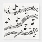 Muziekinstrumentgeluiden gevlekt servet (Voorkant)