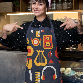 Muziekinstrumentgeluiden Schort