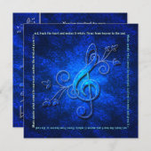 MUZIEKINVITATIE - MULTIDOEL KAART (Voorkant / Achterkant)