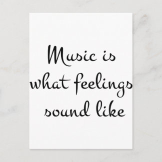 muziekIsWhatFeelingsSoundlike Briefkaart