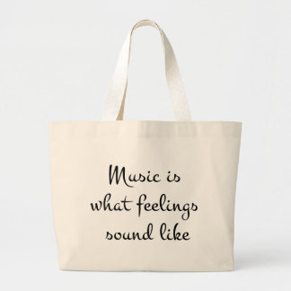 muziekIsWhatFeelingsSoundlike Grote Tote Bag