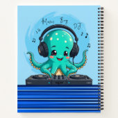 Muziekjongen, Happy Octopus DJ Party Notitieboek (Achterkant)