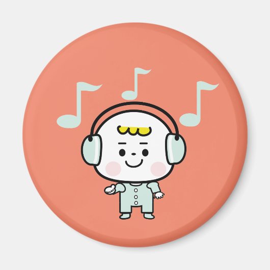 muziekjongen magneet (Voorkant)