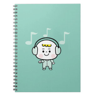 muziekjongen notitieboek