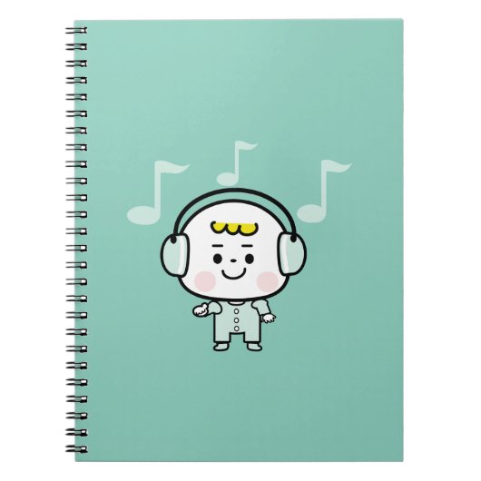 muziekjongen notitieboek (Voorkant)