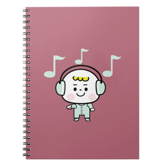 muziekjongen notitieboek (Voorkant)