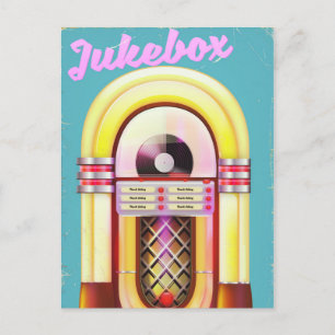  muziekjukebox briefkaart