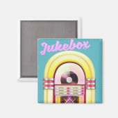 muziekjukebox magneet (Voorkant / Achterkant)