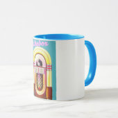  muziekjukebox mok (Voorkant rechts)