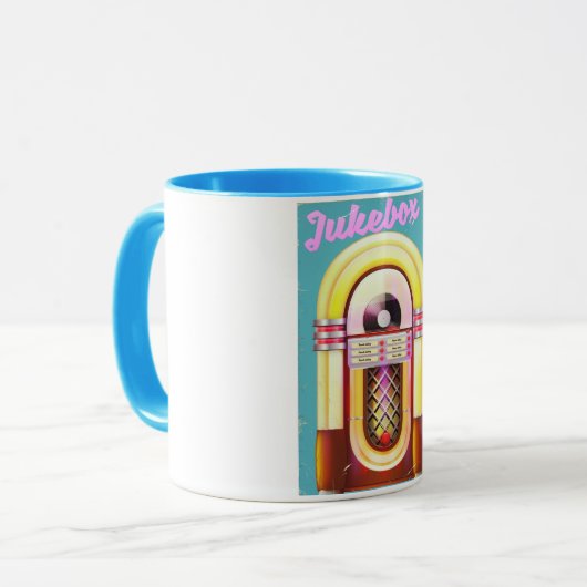  muziekjukebox mok (Voorkant links)