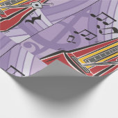 Muziekjukebox-opvulpapier Cadeaupapier (Hoek)