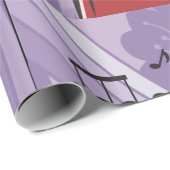 Muziekjukebox-opvulpapier Cadeaupapier (Rol Hoek)