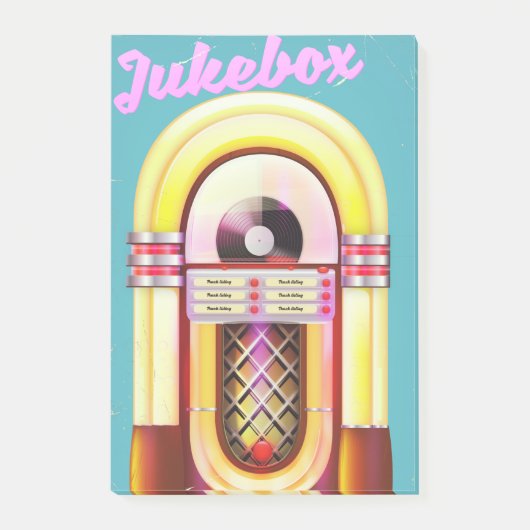 muziekjukebox post-it® notes (Voorkant)