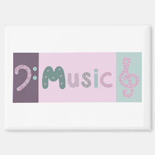 Muziekkaart Treble en Bass Clef Magneet