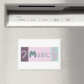 Muziekkaart Treble en Bass Clef Magneet (Insitu (Vaatwasser))