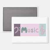 Muziekkaart Treble en Bass Clef Magneet (Voorkant / Achterkant)