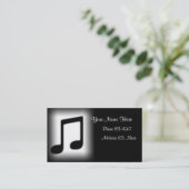 Muziekkaart Visitekaartje (Staand voorkant)